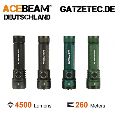 ACEBEAM E75 LED Taschenlampe