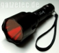 Preview: Taschenlampenglas, Streuscheibe 42 mm Rot