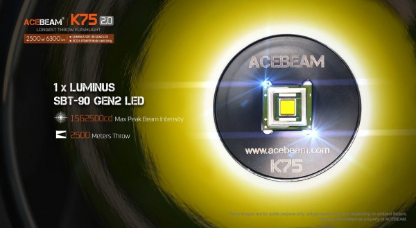 AceBeam K75 2.0 Thrower CREE LED