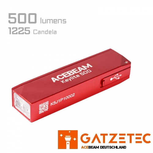 ACEBEAM Keylite 500 ACEBEAM-Keylite-500-LED-Taschenlampe-Gatzetec 86 Meter Reichweite