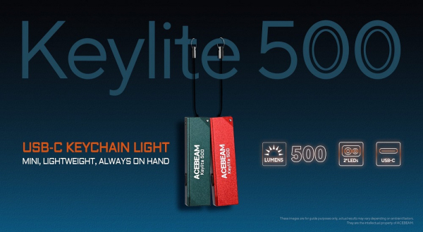 ACEBEAM Keylite 500 ACEBEAM-Keylite-500 LED-Taschenlampe-Gatzetec leicht