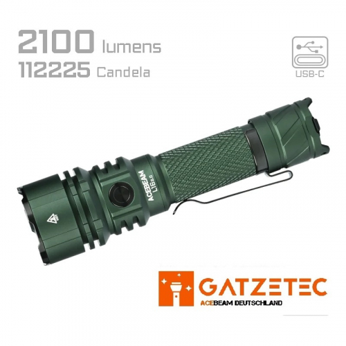 ACEBEAM L16 2.0 LED Taschenlampe Green Edition