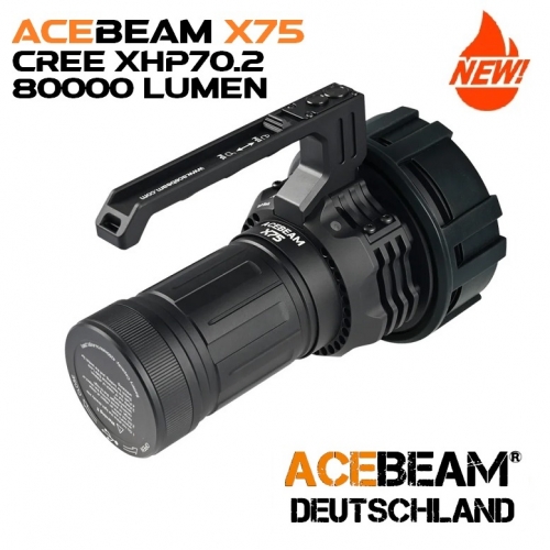 ACEBEAM X75 LED Taschenlampe CREE XHP 70.2