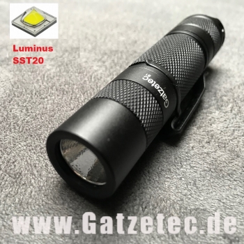 Gatzetec S1 Luminus LED Taschenlampe