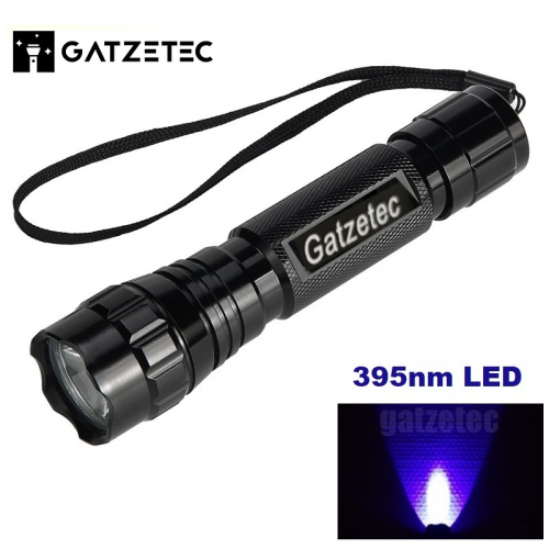 Gatzetec Wf501B Zoom UV LED Taschenlampe 395 nm Schwarzlicht Gatzetec Wf501B Zoom UV LED Taschenlampe 395 nm Schwarzlicht
