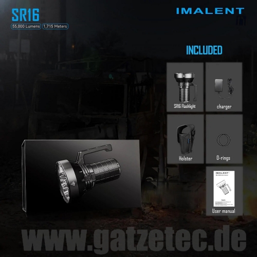 Imalent-SR16-bei-Gatzetec Holster Ladegerät