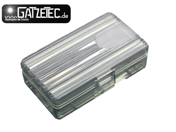 Gatzetec Transport- Aufbewahrungsbox für 2x 18650 oder 4x 16340/RCR123
