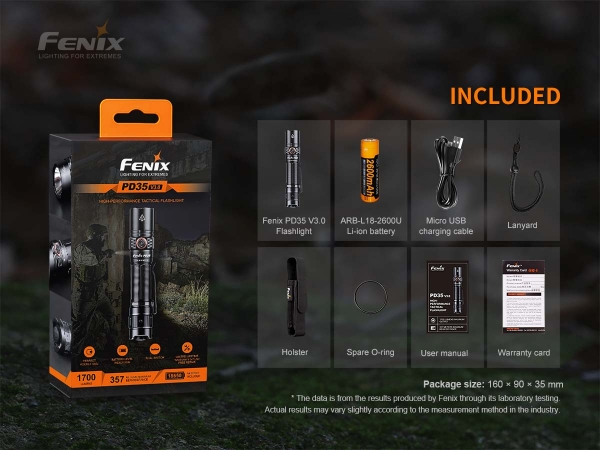 FENIX PD35 V3.0 Taschenlampe