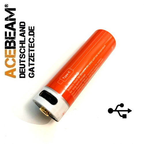 Acebeam 14500-920mAh Akkumulator USB-C Anschluss
