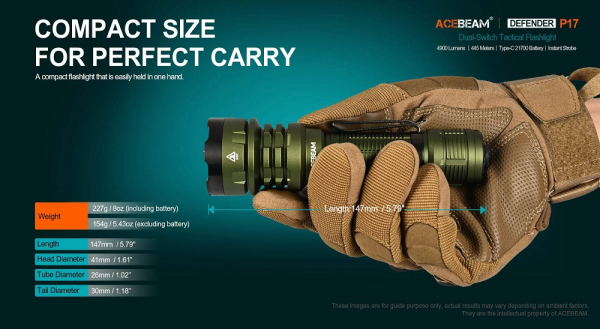 ACEBEAM-Defender-P17-taktische-LED-Taschenlampe-Gatzetec Glasbrecher