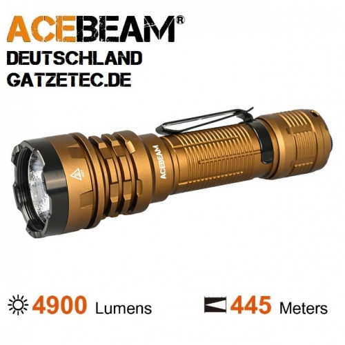 ACEBEAM-Defender-P17-sand-taktische-LED-Taschenlampe-Gatzetec neu