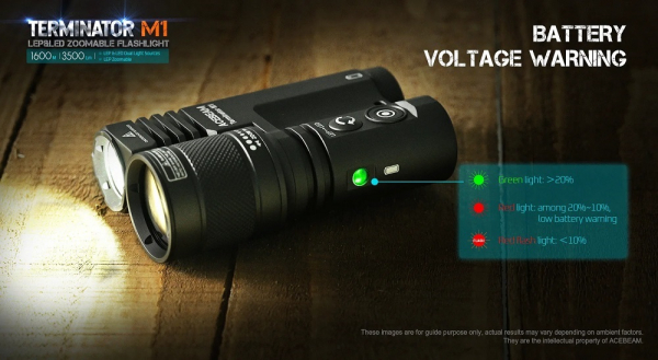 ACEBEAM Terminator M1 limited Green Edition LEP-LED Taschenlampe