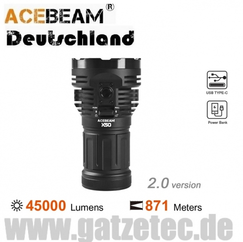 ACEBEAM X50 2.0 Gatzetec Taschenlampe