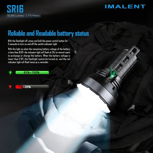 Imalent SR16 Gatzetec neue Taschenlampe mit extremen Licht