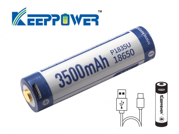 Keeppower-18650-3500 USB GATZETEC