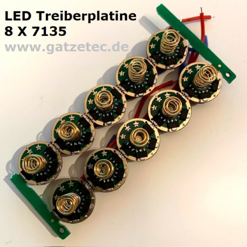 LED Treiberplatine mit 8X7135 neu
