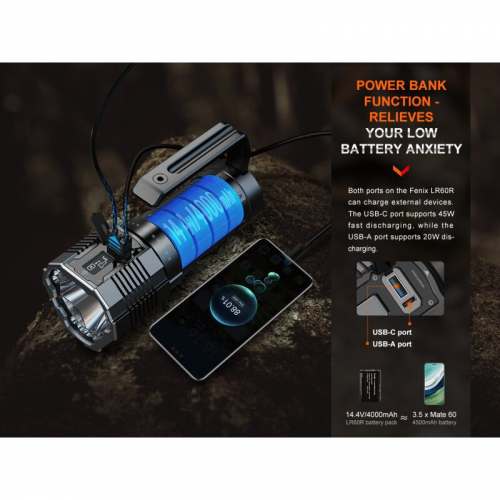 Fenix LR60R Taschenlampe Powerstation