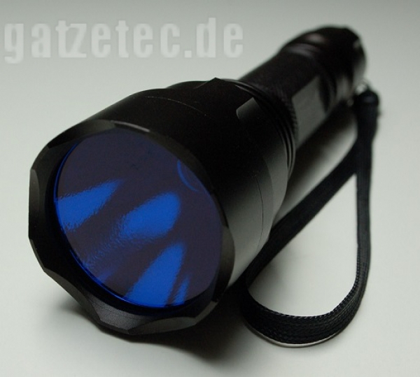 Taschenlampenglas, Streuscheibe 42 mm Blau