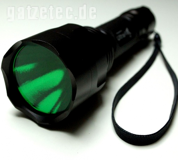 Taschenlampenglas, Streuscheibe 42 mm Grün